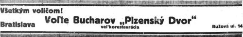 Reklama Plzeňský Dvor