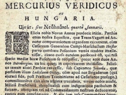 Dobový výňatok z novín o poprave Ladislava Ocskay -a z roku 1710...