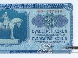 Nové Zámky Historické Peniaze - 25.- Kcs 1953 líc
