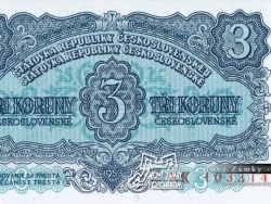 Nové Zámky Historické Peniaze - 3.- Kcs 1953 líc
