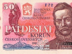 Nové Zámky Historické Peniaze - 50.- Kcs 1987 líc