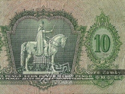 Nové Zámky Historické Peniaze - 10 Pengö rub