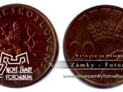 Nové Zámky Historické Peniaze - 20.- Halierov 1947