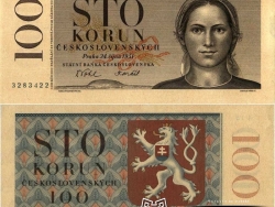 Nové Zámky Historické Peniaze - 100.- Kcs 1951