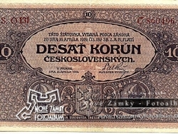 Nové Zámky Historické Peniaze - 10.- Kcs 1919