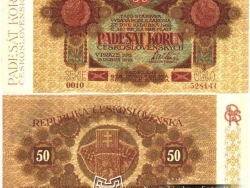Nové Zámky Historické Peniaze - 50.- Kcs 1919