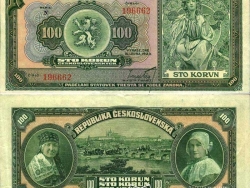 Nové Zámky Historické Peniaze - 100.- Kcs 1920