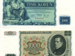 Nové Zámky Historické Peniaze - 1000.- Kcs 1934