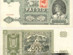 Nové Zámky Historické Peniaze - 500.- Ks 1941