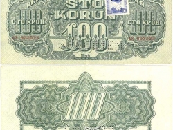 Nové Zámky Historické Peniaze - 100.- Kčs 1944