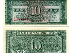 Nové Zámky Historické Peniaze - 10.- Kčs 1945