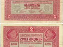 Nové Zámky Historické Peniaze - 2.- Kčs 1917