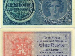 Nové Zámky Historické Peniaze - 1.- Kč 1940 / Protektorát Čechy a Morava