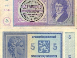 Nové Zámky Historické Peniaze - 5.- Kč 1940 / Protektorát Čechy a Morava