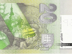 Nové Zámky Historické Peniaze - 20 Korún Slovenských rub