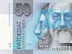 Nové Zámky Historické Peniaze - 50 Korún Slovenských líc / Cyril a Metod