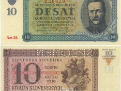 Nové Zámky Historické Peniaze - 10.- Ks 1943
