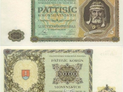 Nové Zámky Historické Peniaze - 5000.- Ks 1944