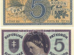 Nové Zámky Historické Peniaze - 5.- Ks 1945