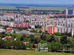 Letecký pohľad na sídliská Vajanského - G. Bethlena