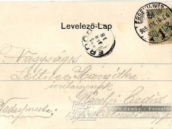 Pohľadnica pošta Nové Zámky apríl 1916