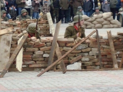 Nové Zámky Rekonštrukcia konca druhej svetovej vojny Nové Zámky 87