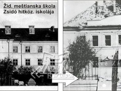 Nové Zámky Školy - zbombardovaná Židovská Obecná škola - Žerotínová Bašta