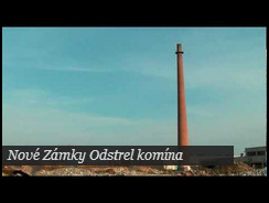 VIDEO Album Nové Zámky Odstrel komína v Nových Zámkoch na Považskej ulici. Komín bývalej kotolne pre práčovňu. 22.1.2011