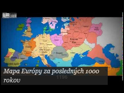 Mapa Európy za posledných 1000 rokov
