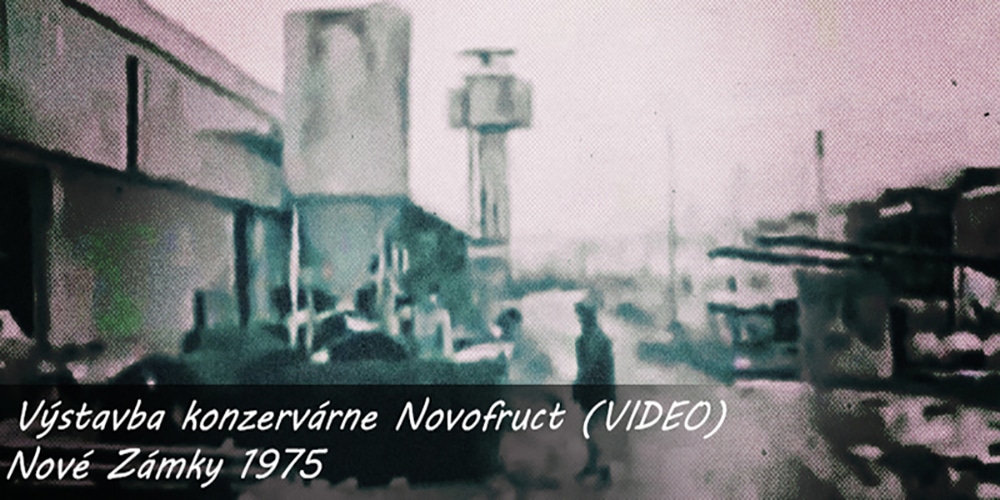 Výstavba konzervárne Novofruct Nové Zámky 1975